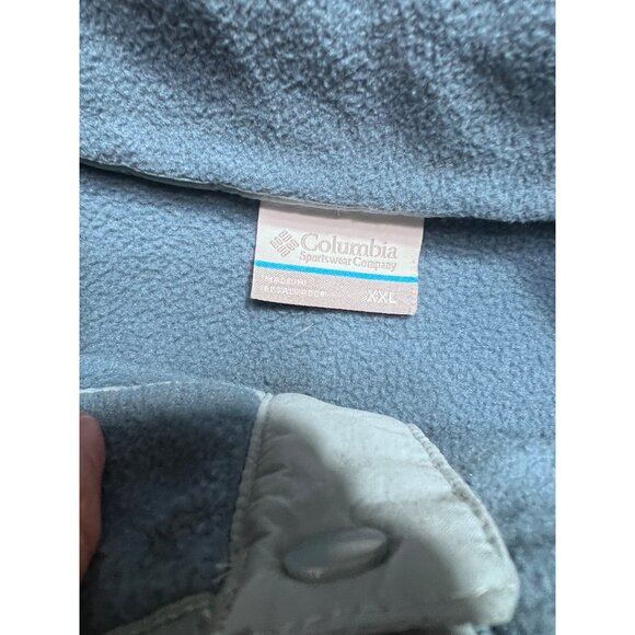Columbia harborside blue fleece pullover mens size XXL - Picture 4 of 6